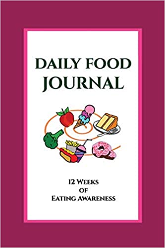 Cover of the food journal - Daily Food Journal (Pink) - 12 Weeks of Eating Awareness, 6x9